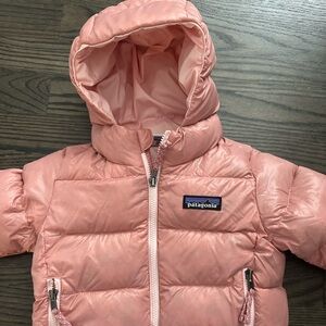 Baby Hi-Loft Down Sweater™ Hoody - Pink 6-12M